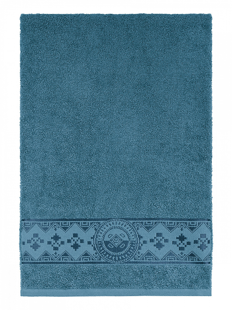 Полотенце банное 100x150 синий махровая ткань Полотенце банное 100x150 синий махровая ткань