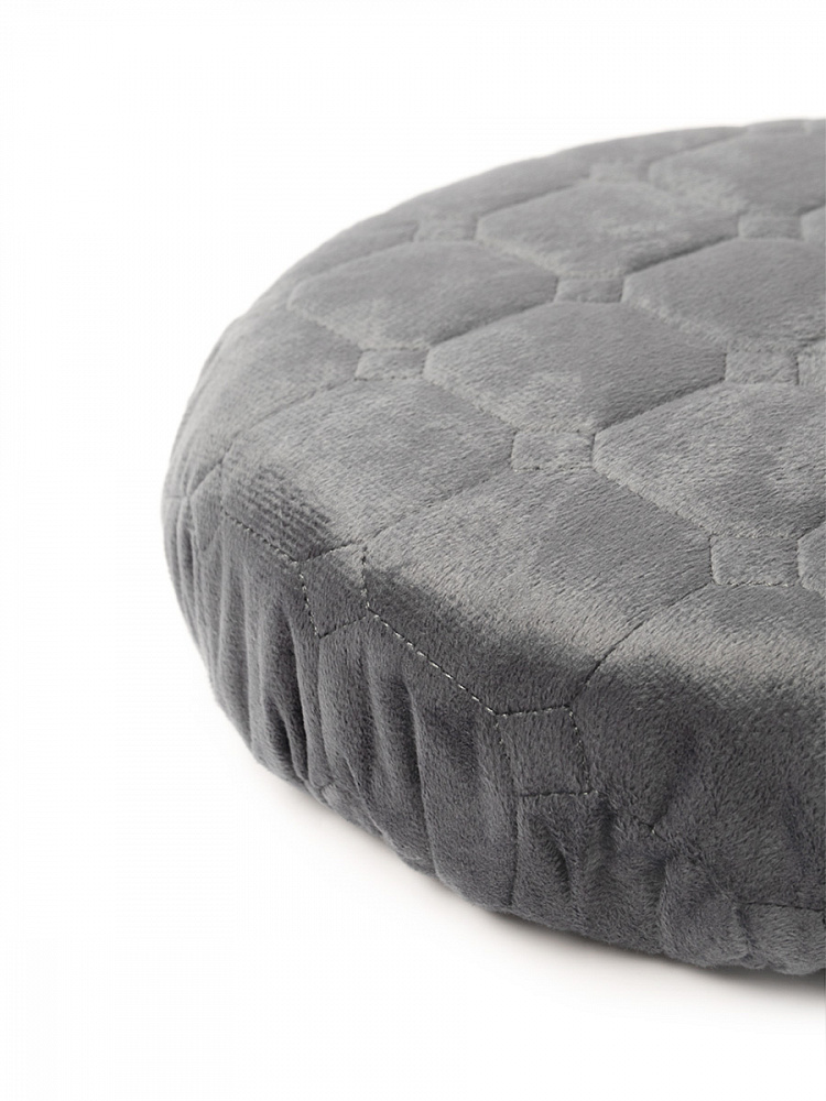 Чехол на табурет D33 графит вельвет Чехол на табурет D33 графит вельвет