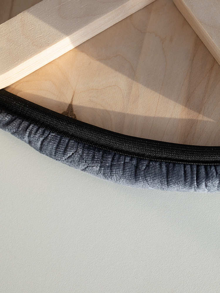 Чехол на табурет D33 графит вельвет Чехол на табурет D33 графит вельвет