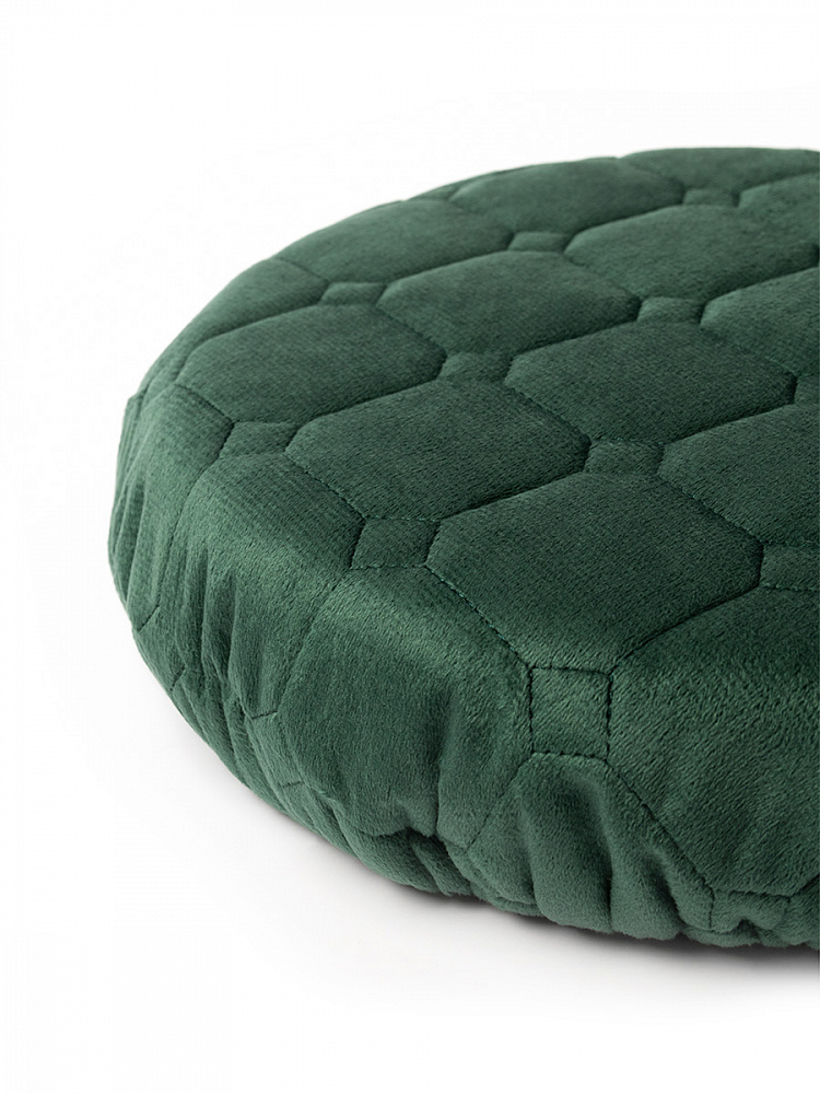 Чехол на табурет D33 зелёный вельвет Чехол на табурет D33 зелёный вельвет