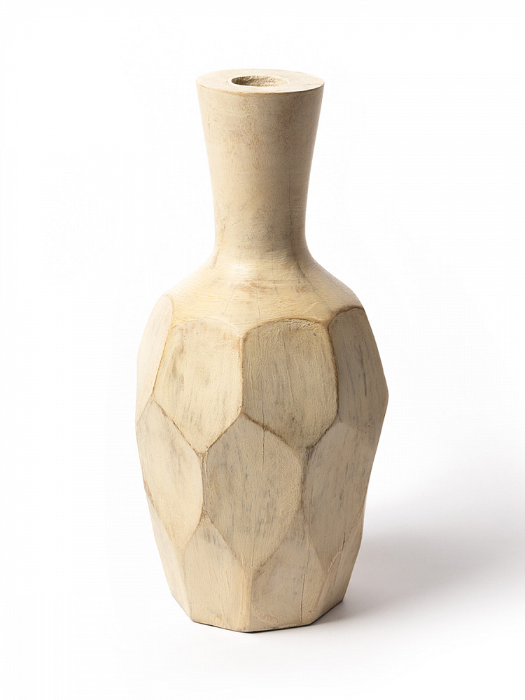 Ваза 13x13x25 серый дерево манго Ваза 13x13x25 серый дерево манго