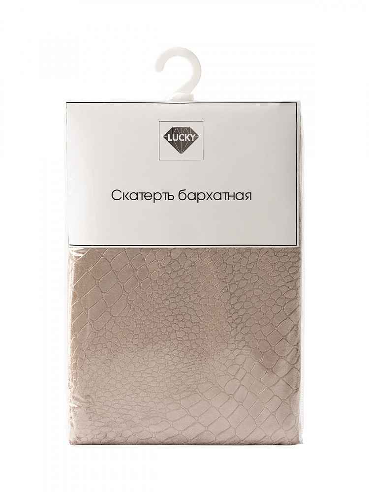 Скатерть 140x200 бежевый полиэстер Скатерть 140x200 бежевый полиэстер
