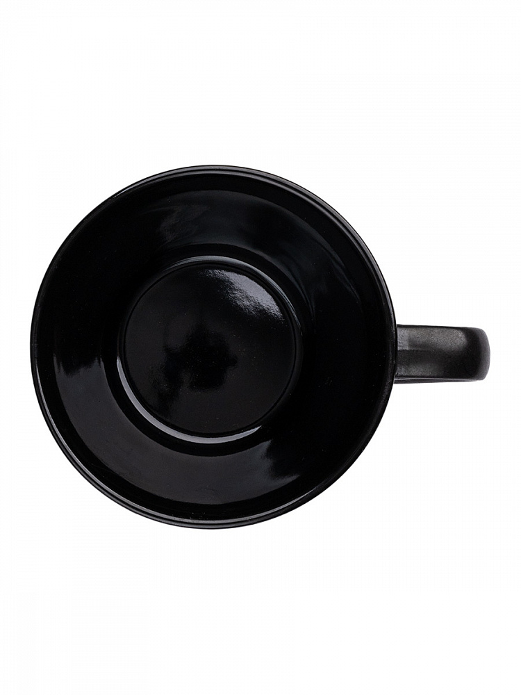 Кружка "Тропики" D11,7, 350мл чёрный керамика Кружка "Тропики" D11,7, 350мл чёрный керамика