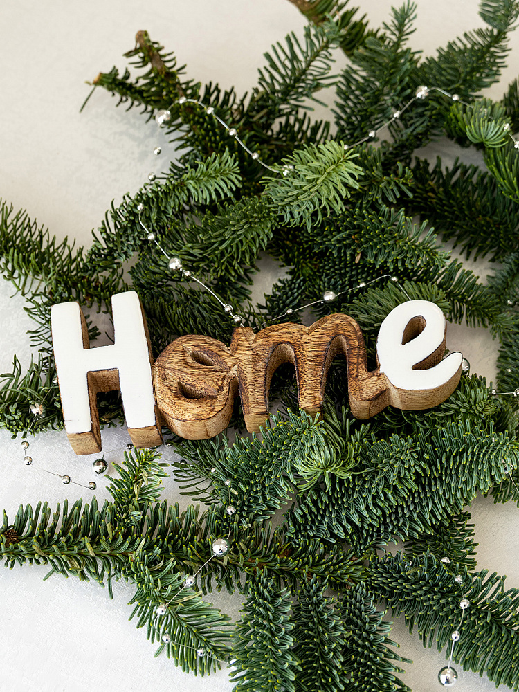 Декоративная фигурка "Home" 19,7x2,3x8 коричневый дерево манго Декоративная фигурка "Home" 19,7x2,3x8 коричневый дерево манго