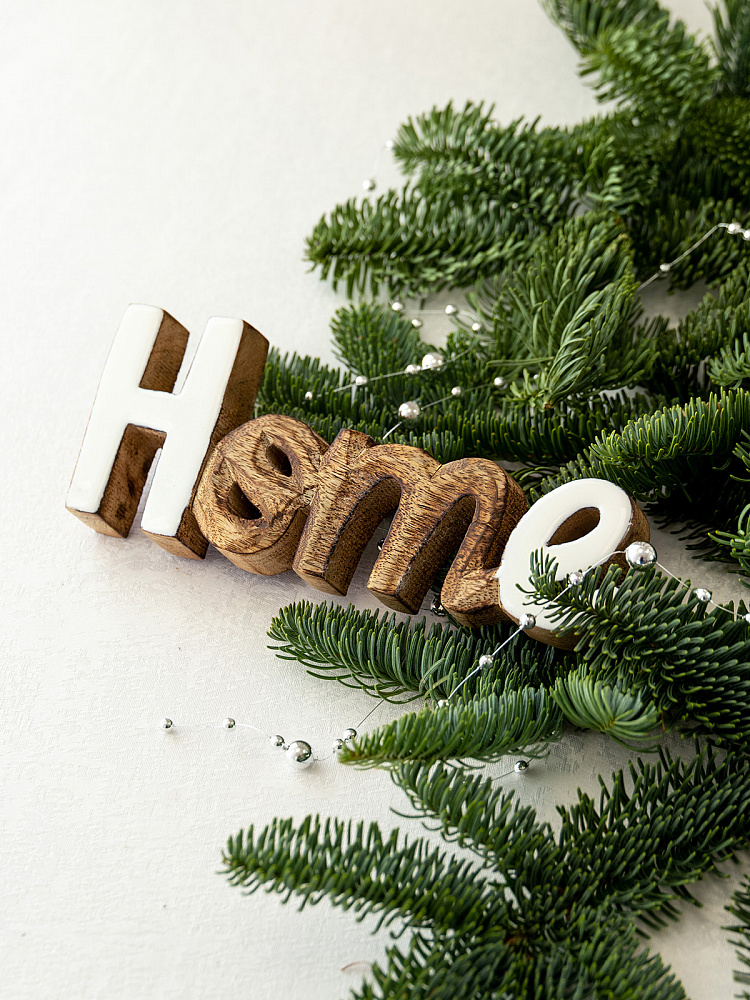 Декоративная фигурка "Home" 19,7x2,3x8 коричневый дерево манго Декоративная фигурка "Home" 19,7x2,3x8 коричневый дерево манго