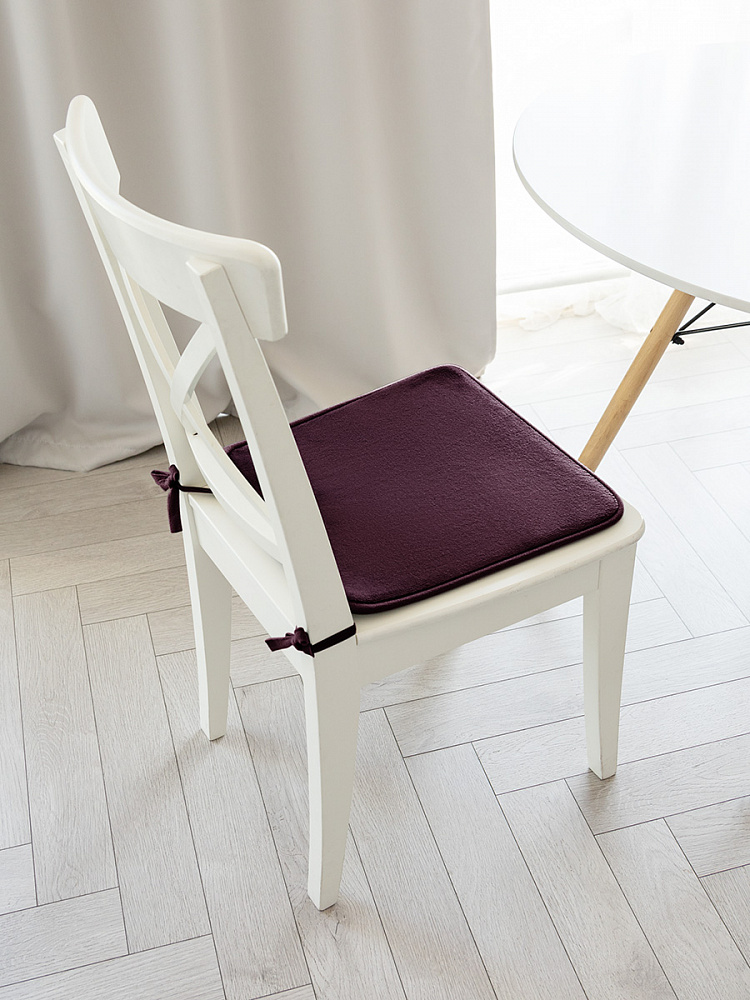Подушка на стул 40x35x38 фиолетовый флис Подушка на стул 40x35x38 фиолетовый флис